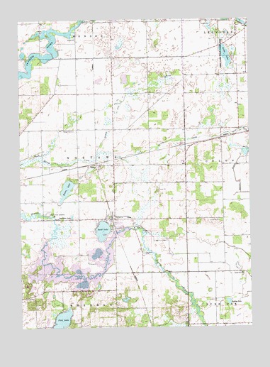 Nottawa, MI USGS Topographic Map