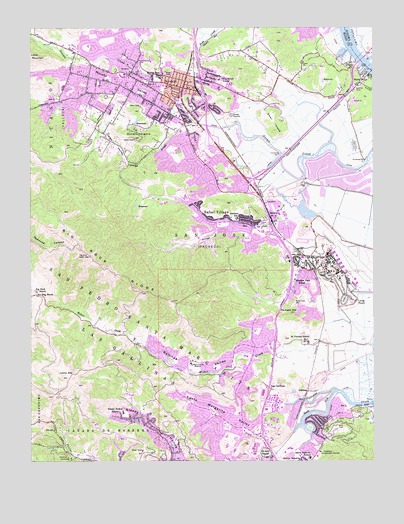 Novato, CA USGS Topographic Map