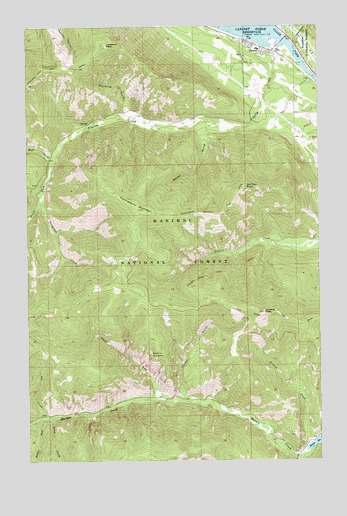Noxon, MT USGS Topographic Map
