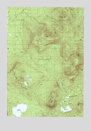 Number Four Mountain, ME USGS Topographic Map