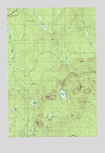 Number Nine Lake, ME USGS Topographic Map