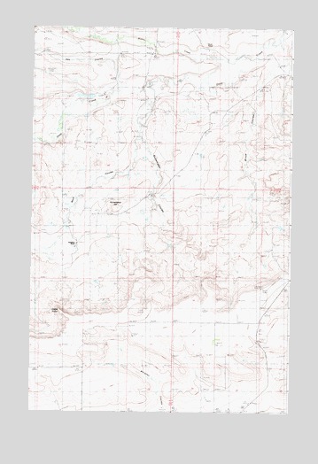 Nunemaker Hill, MT USGS Topographic Map