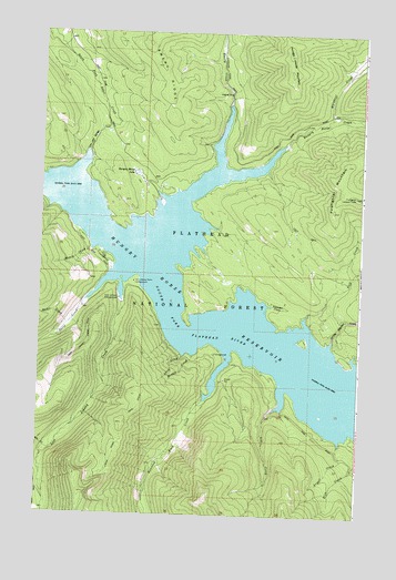 Nyack SW, MT USGS Topographic Map