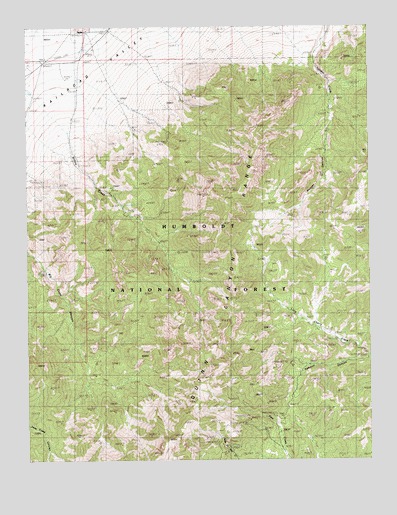 Nyala, NV USGS Topographic Map