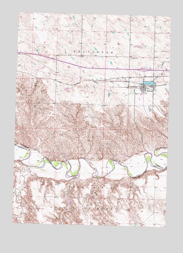 Belvidere, SD USGS Topographic Map