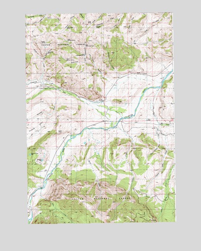 Nye, MT USGS Topographic Map