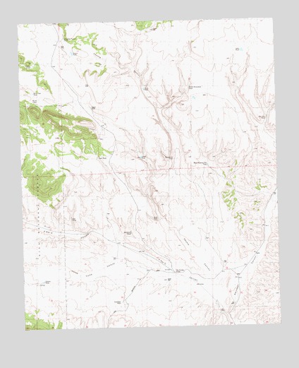O Bar O Canyon East, NM USGS Topographic Map