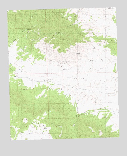 O Bar O Canyon West, NM USGS Topographic Map