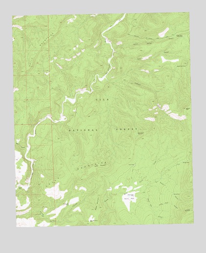 O Block Canyon, NM USGS Topographic Map