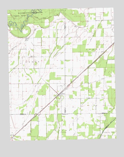 O'Kean, AR USGS Topographic Map