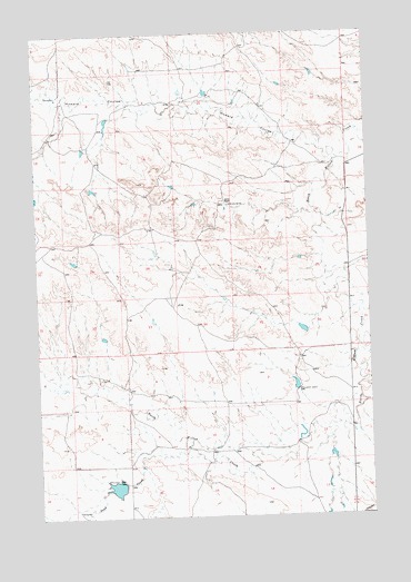 Akers Ranch, MT USGS Topographic Map