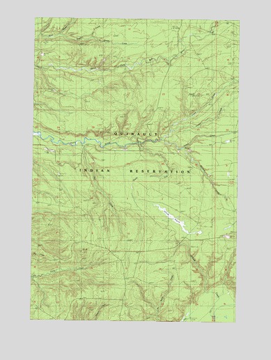 O'Took Prairie, WA USGS Topographic Map