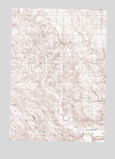 Oahe SW, SD USGS Topographic Map