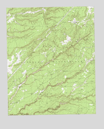 Oak Creek Mountain, AZ USGS Topographic Map