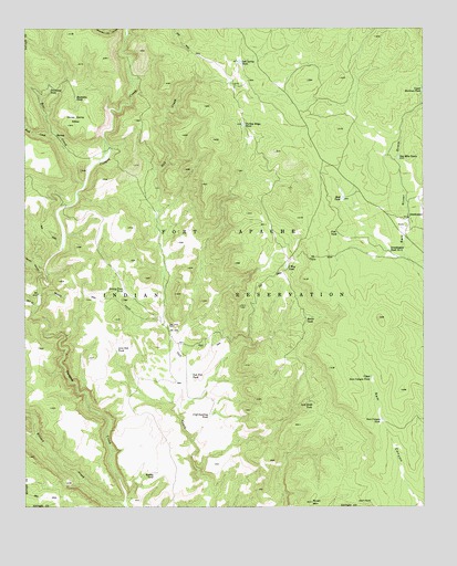 Oak Creek Ranch, AZ USGS Topographic Map