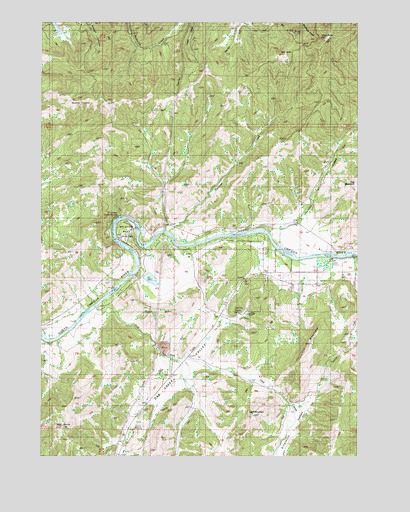 Oak Creek Valley, OR USGS Topographic Map