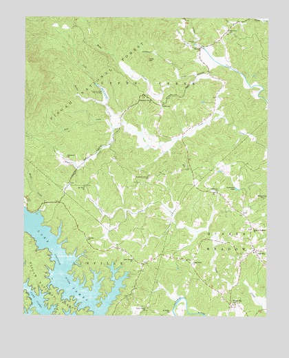 Oak Hill, NC USGS Topographic Map