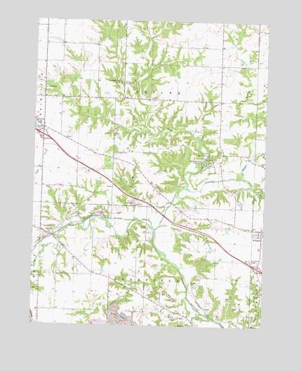 Oak Hill, IL USGS Topographic Map