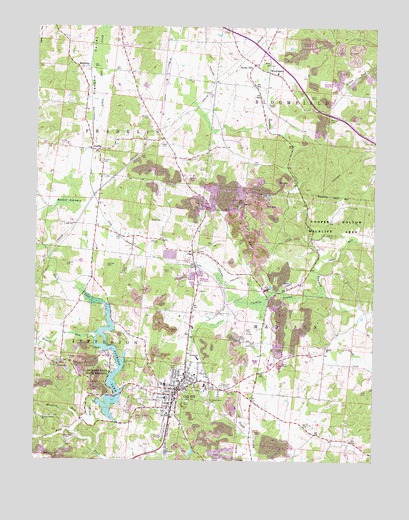 Oak Hill, OH USGS Topographic Map