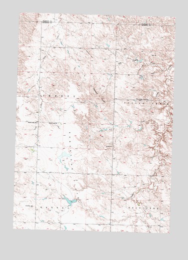 Belvidere NW, SD USGS Topographic Map