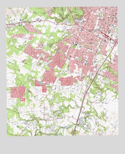 Oak Hill, TX USGS Topographic Map