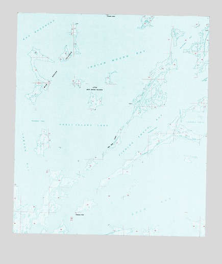 Oak Mound Bayou, LA USGS Topographic Map