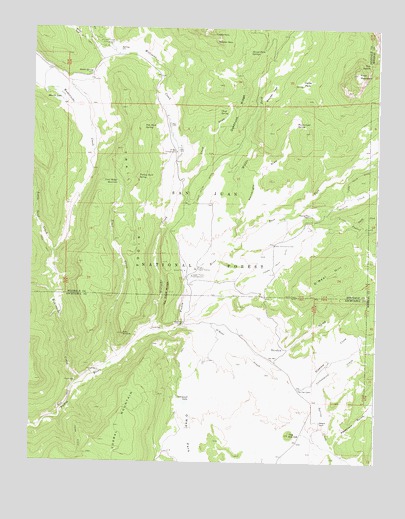 Oakbrush Ridge, CO USGS Topographic Map
