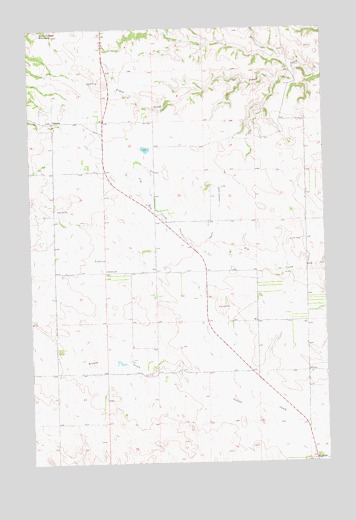 Oakdale, ND USGS Topographic Map