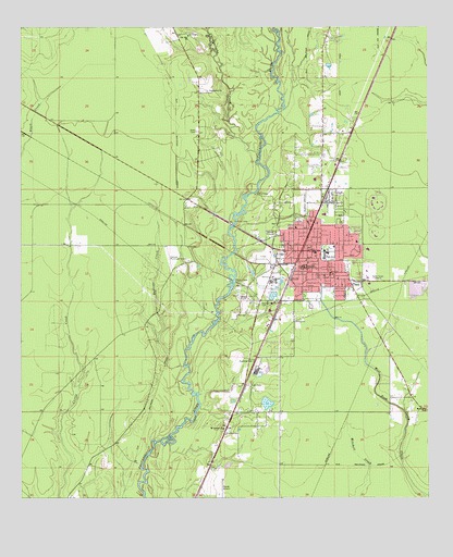 Oakdale, LA USGS Topographic Map