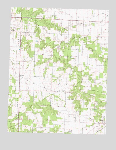 Oakdale, IL USGS Topographic Map