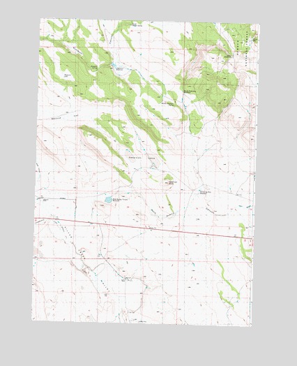 Oakerman Lakes, OR USGS Topographic Map