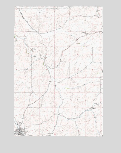 Oakesdale, WA USGS Topographic Map