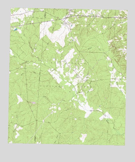 Oakhurst, TX USGS Topographic Map