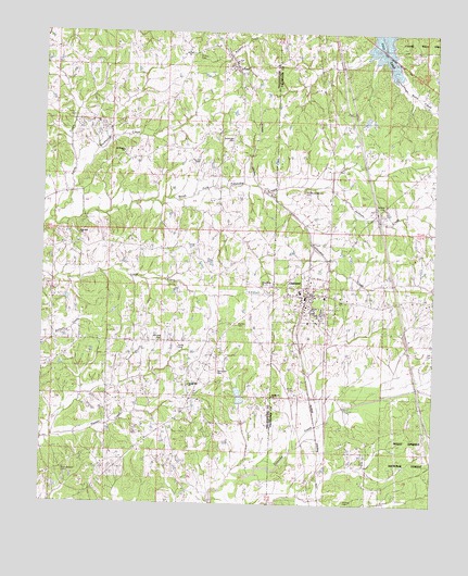 Oakland, MS USGS Topographic Map