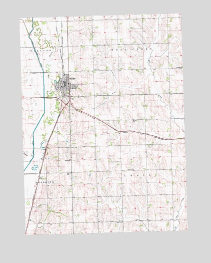 Oakland, NE USGS Topographic Map