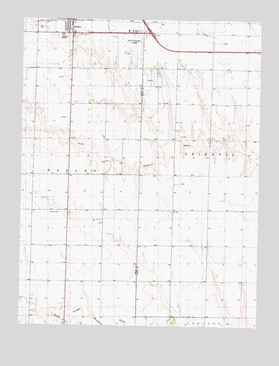 Oakley South, KS USGS Topographic Map