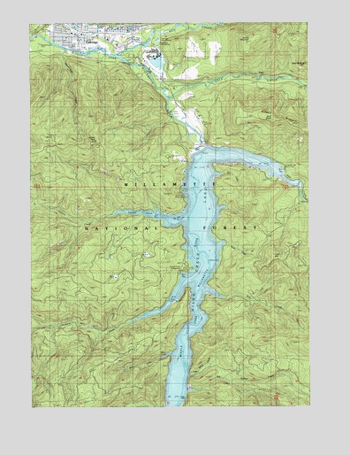 Oakridge, OR USGS Topographic Map