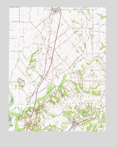 Oaktown, IN USGS Topographic Map