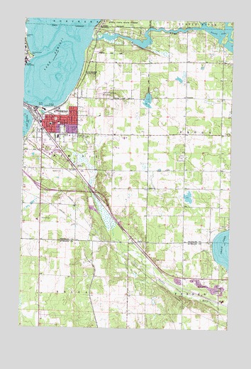 Bemidji East, MN USGS Topographic Map