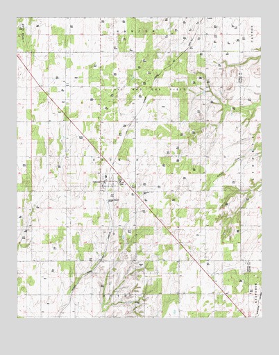 Oakwood, OK USGS Topographic Map