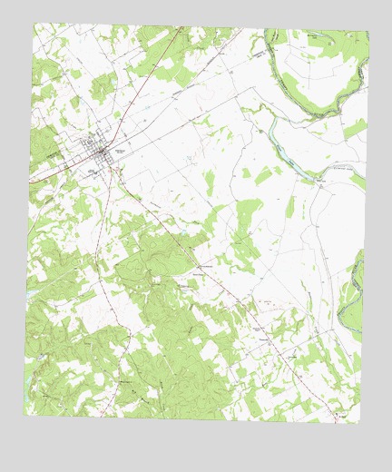 Oakwood, TX USGS Topographic Map