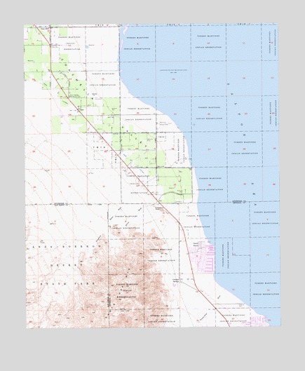 Oasis, CA USGS Topographic Map