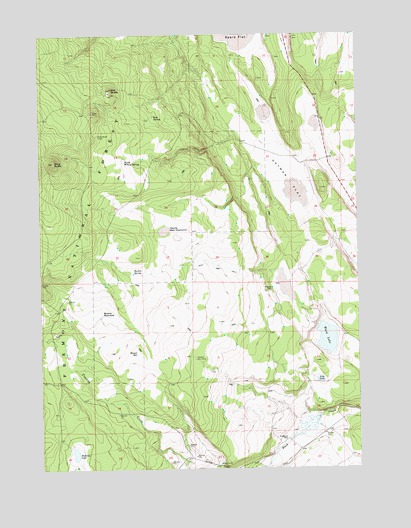 Oatman Flat, OR USGS Topographic Map