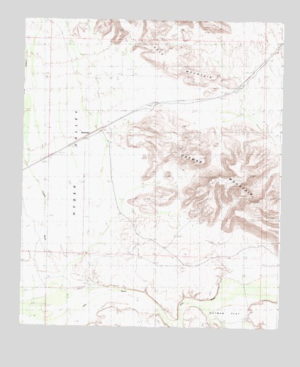 Oatman Mountain, AZ USGS Topographic Map