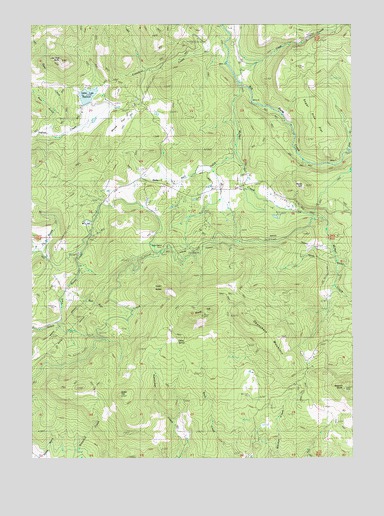 Obenchain Mountain, OR USGS Topographic Map
