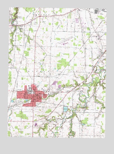 Oberlin, OH USGS Topographic Map