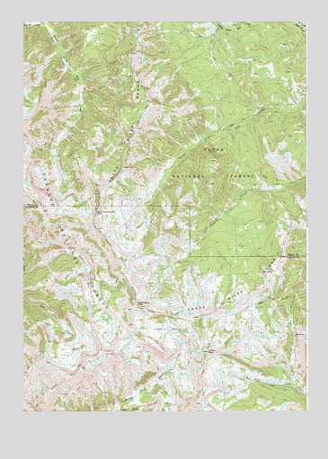 Observation Peak, WY USGS Topographic Map