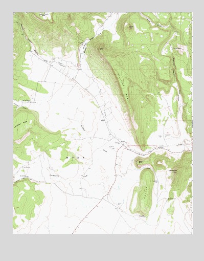 Ocate, NM USGS Topographic Map