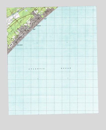 Ocean Forest, SC USGS Topographic Map