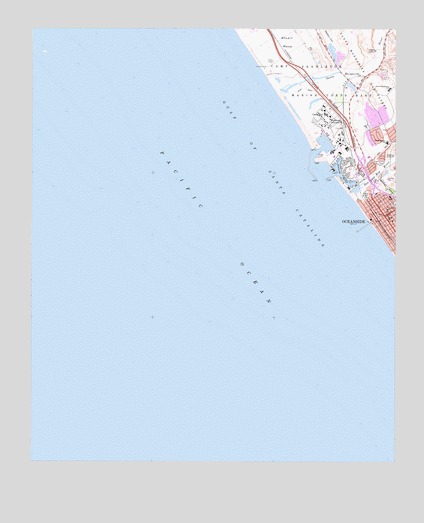 Oceanside, CA USGS Topographic Map
